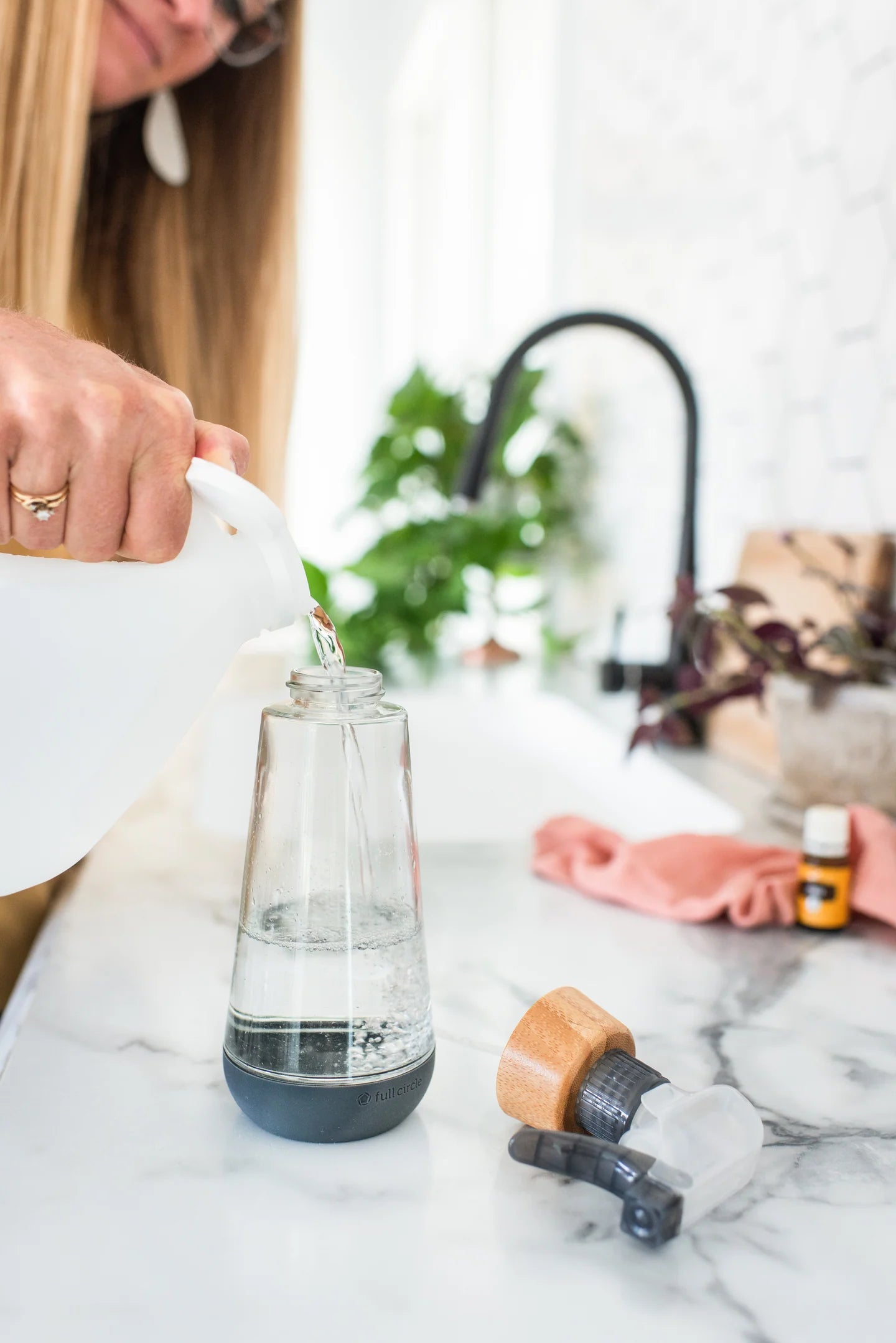 Refillable Glass Spray Bottle