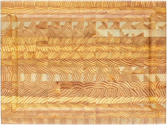 Larch Wood Medium Cutting Board with Juice Groove