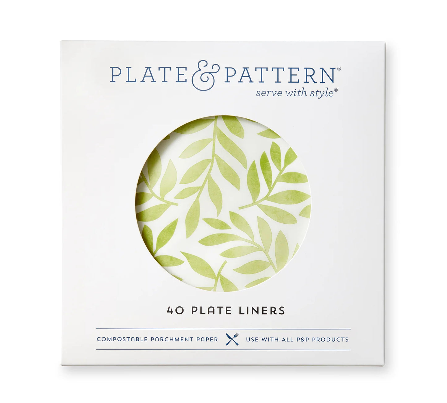 Plate & Pattern Mom’s Garden Preformed Plate Liners, Set of 40