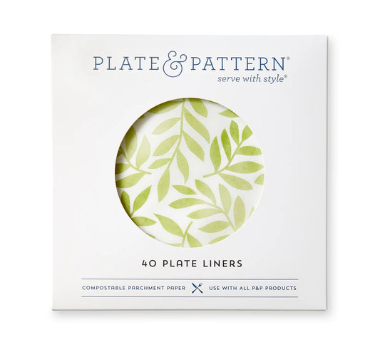 Plate & Pattern Mom’s Garden Preformed Plate Liners, Set of 40