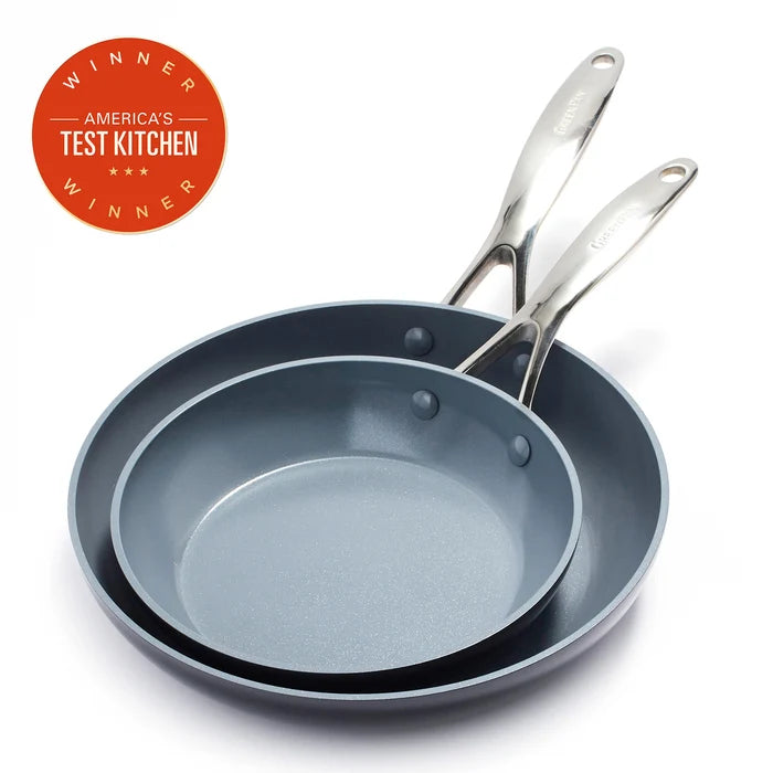 Greenpan Valencia Pro Frypan Set, 8” and 10”