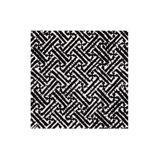 Caspari Fretwork Black Cocktail Napkins, Set of 20