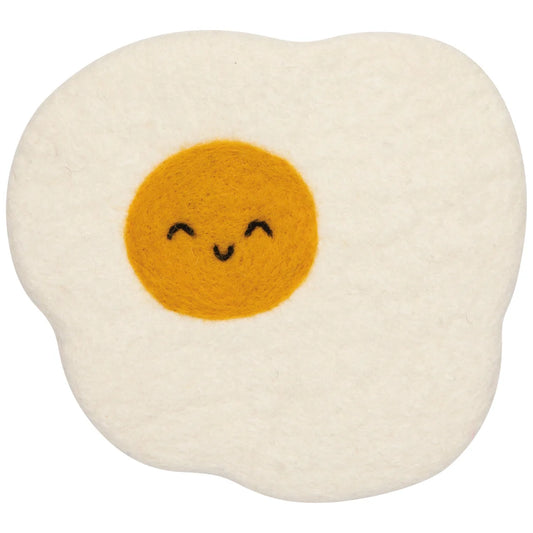 Trivet Felt Fried Egg