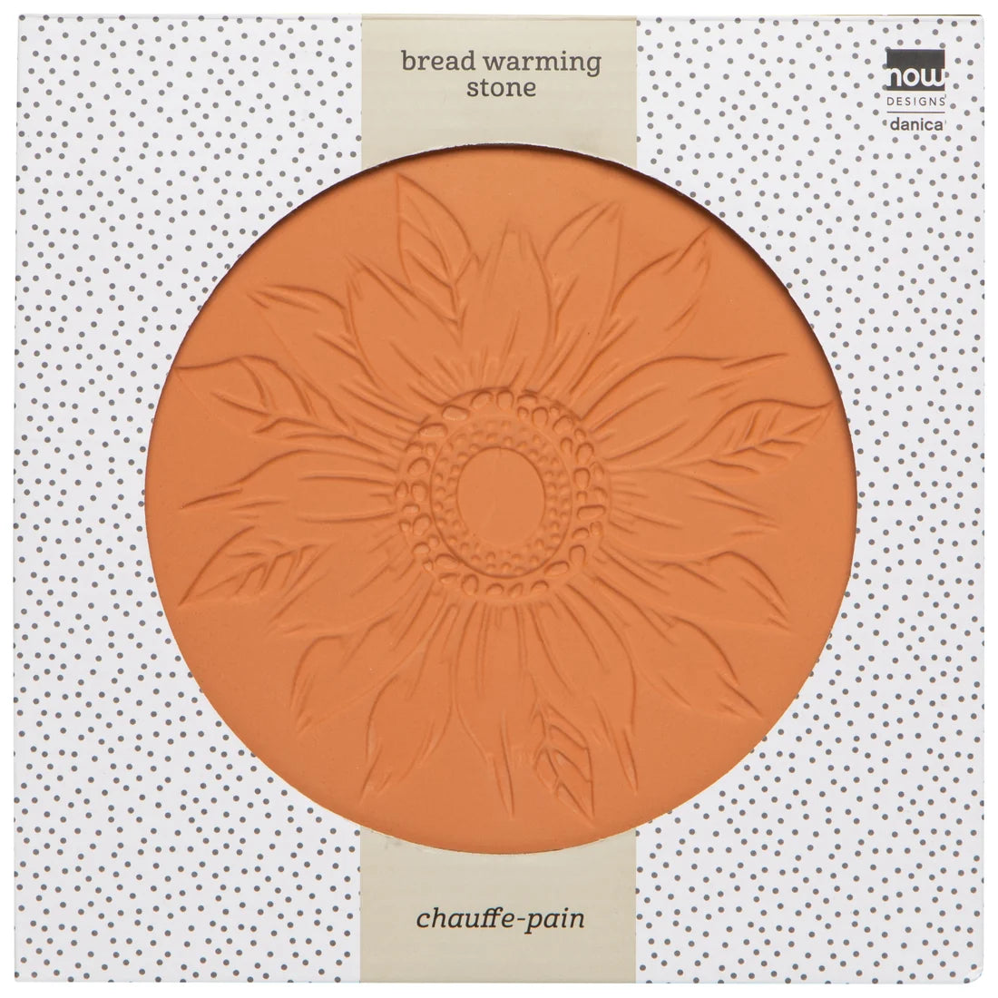 Sunflower Splendor Terracotta Bread Warming Stone