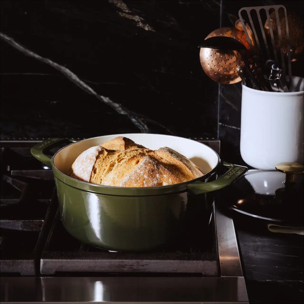 Made In Round Enameled Cast Iron Dutch Oven, 5.5qt