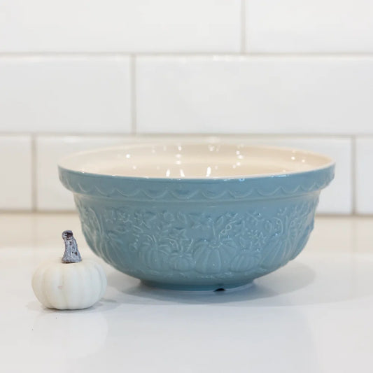 Mason Cash In The Pumpkin Patch S30 Blue Mixing Bowl, 8.25”
