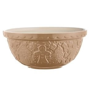 Mason Cash Gingerbread Lane S24 Cane Mixing Bowl, 9.75”