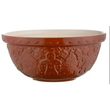 Mason Cash Gingerbread Lane S12 Ginger Mixing Bowl, 11.5”
