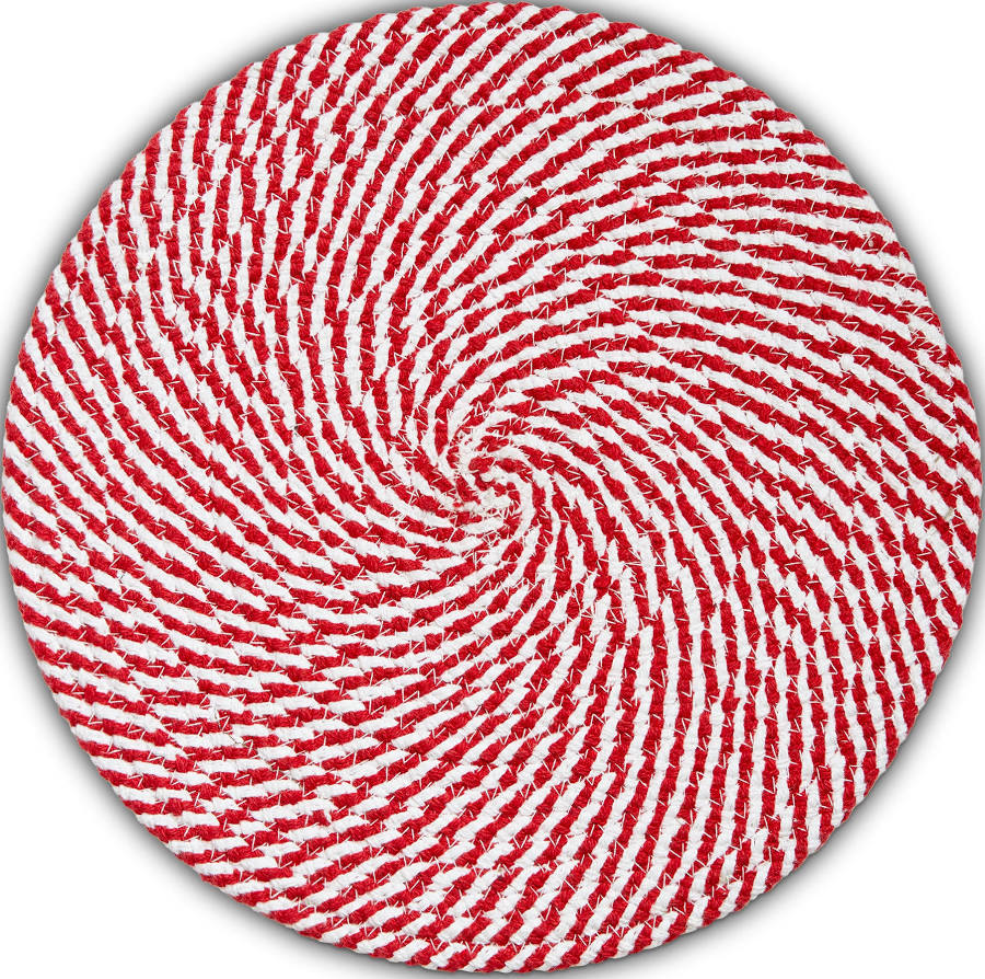 Holiday Cheer Round Braided Placemats