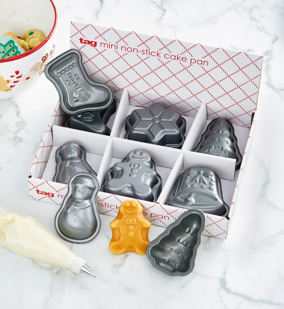 Mini Xmas Nonstick Cake Pan, Assorted