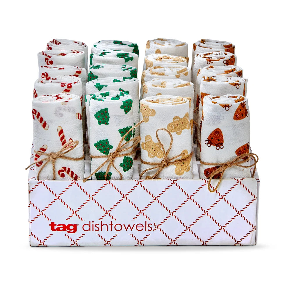 Sweetest Xmas Flour Sack Dishtowel, Assorted