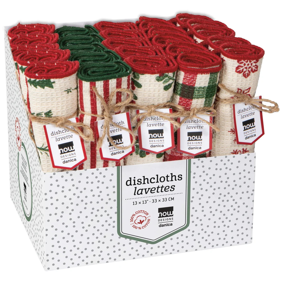 Winter Wonders Christmas Dishcloth, Assorted