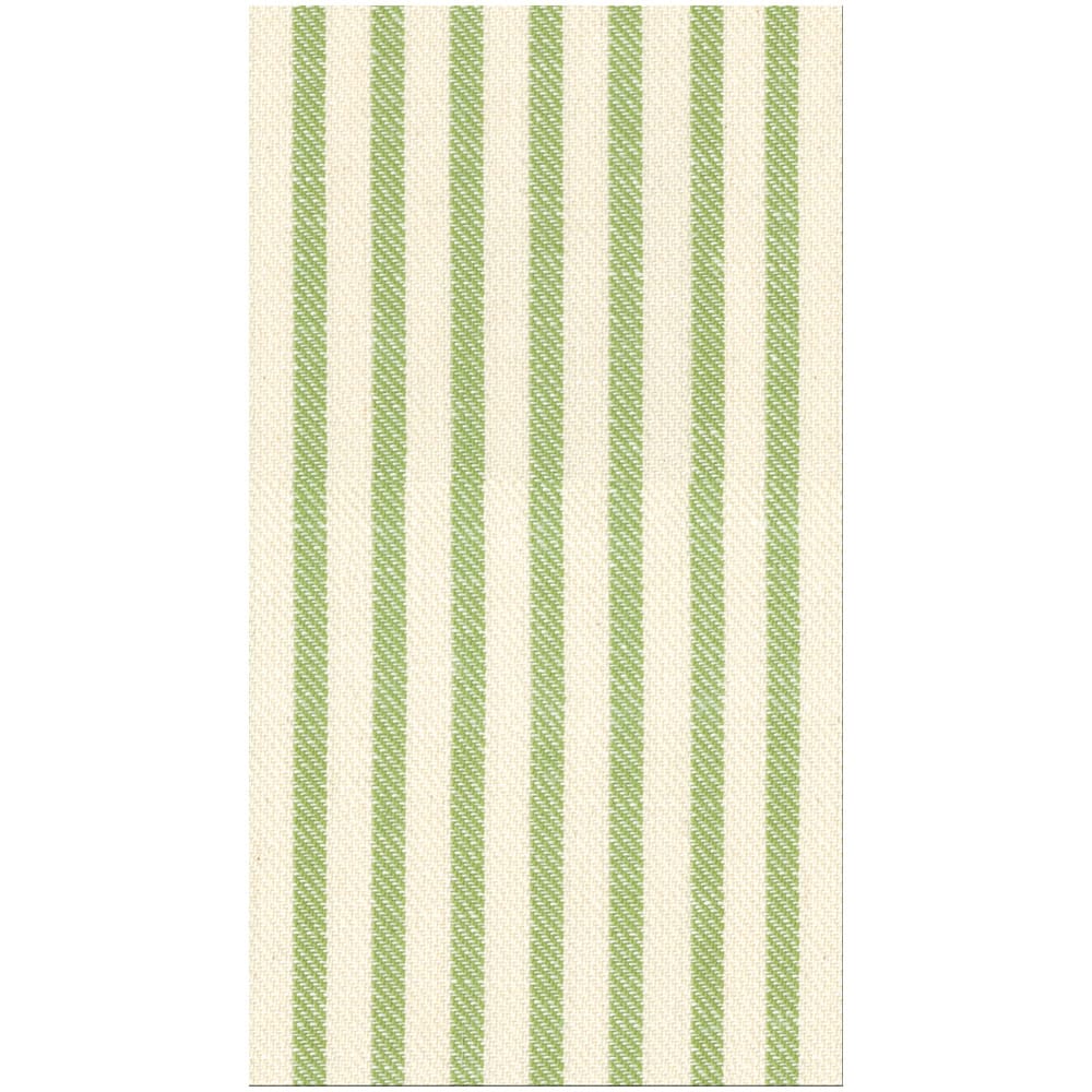 Caspari Melograno Stripe Paper Linen Guest Towel, Set of 12