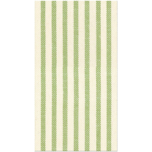 Caspari Melograno Stripe Paper Linen Guest Towel, Set of 12