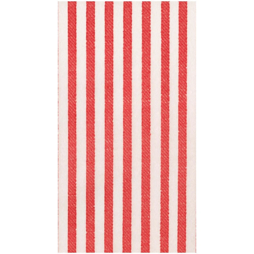 Caspari Melograno Stripe Paper Linen Guest Towel, Set of 12