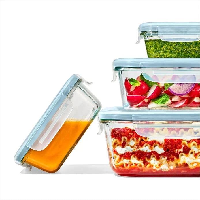 16-Piece Smart Seal Glass Everyday Container Set
