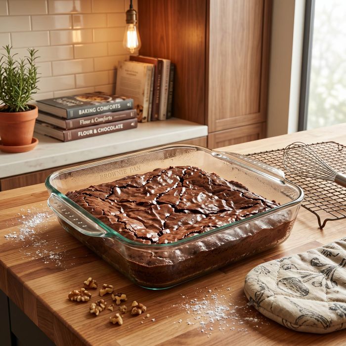 Mrs. Anderson Glass Brownie Pan