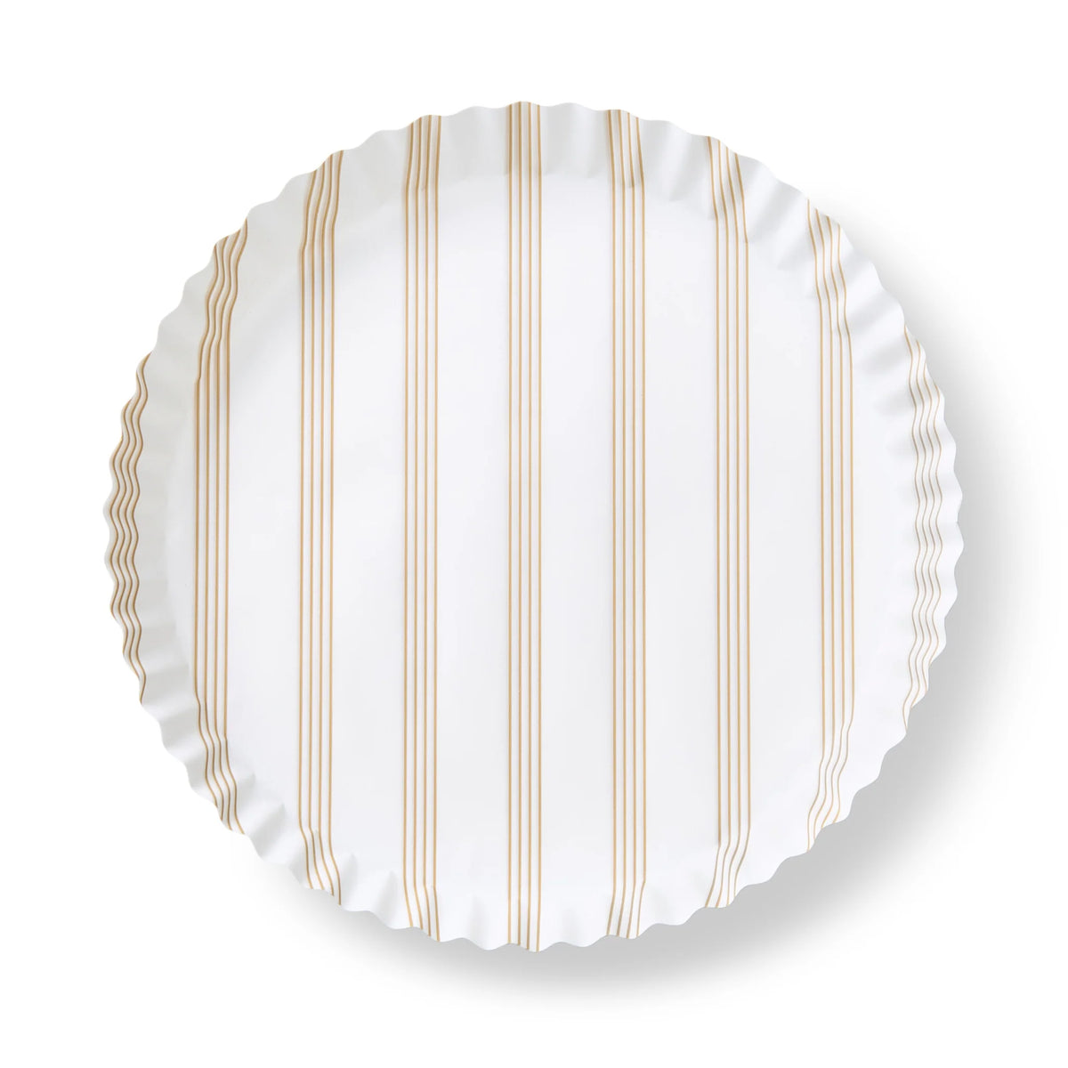 Plate & Pattern Sandy Stripes Preformed Plate Liners, Set of 40