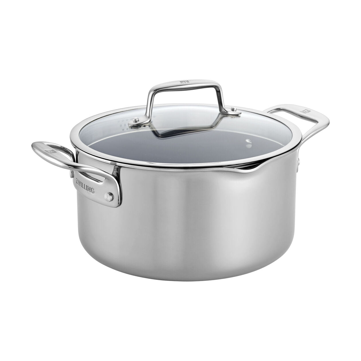 Zwilling Clad CFX Stainless Steel Ceramic Dutch Oven, 6qt
