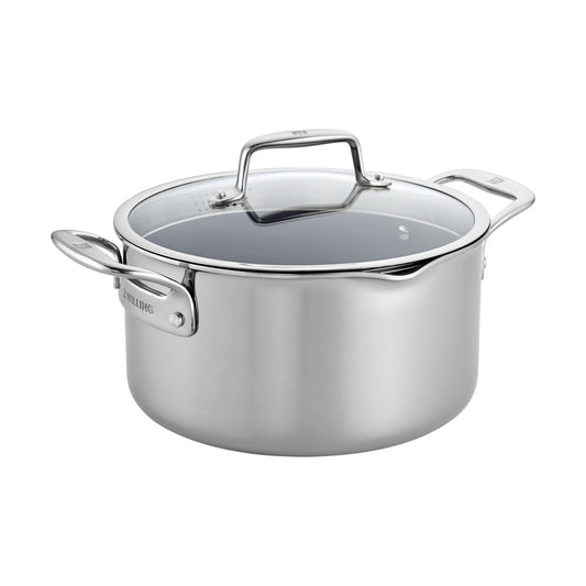 Zwilling Clad CFX Stainless Steel Ceramic Dutch Oven, 6qt