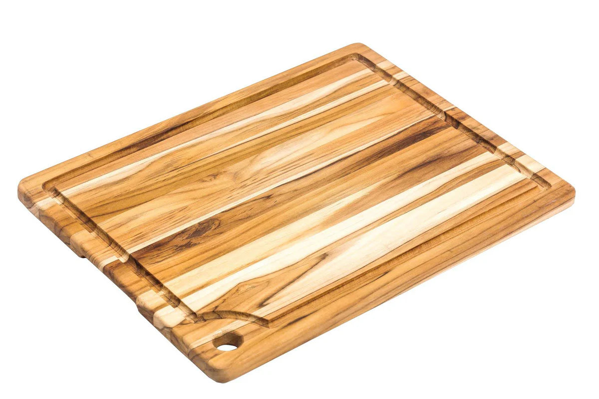 Teakhaus Marine Rectangle Cutting Board w/Juice Canal, Medium