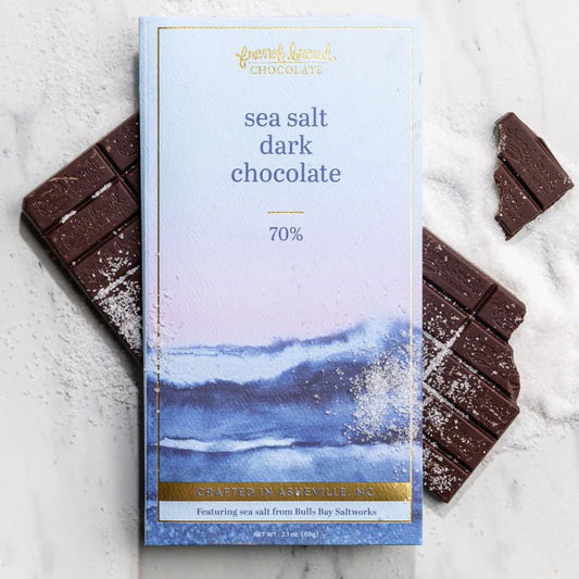 French Broad Chocolate Sea Salt Chocolate Bar 70%
