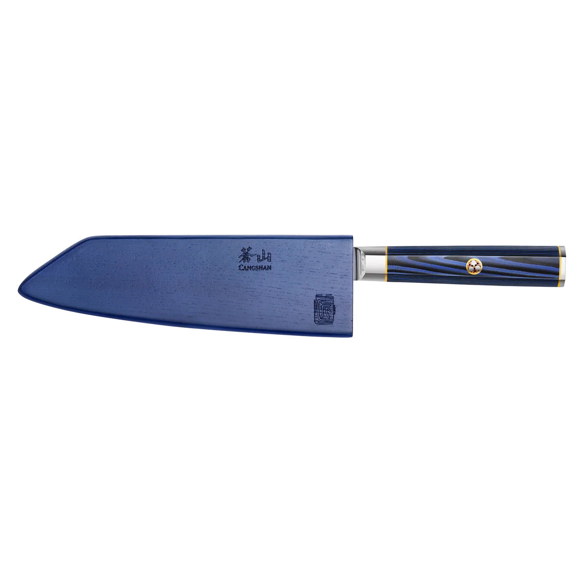 Cangshan KITA Blue Kiritsuke Knife with Sheath, 7”