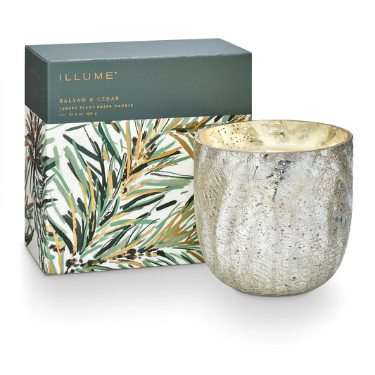 Illume Boxed Crackle Glass, Large