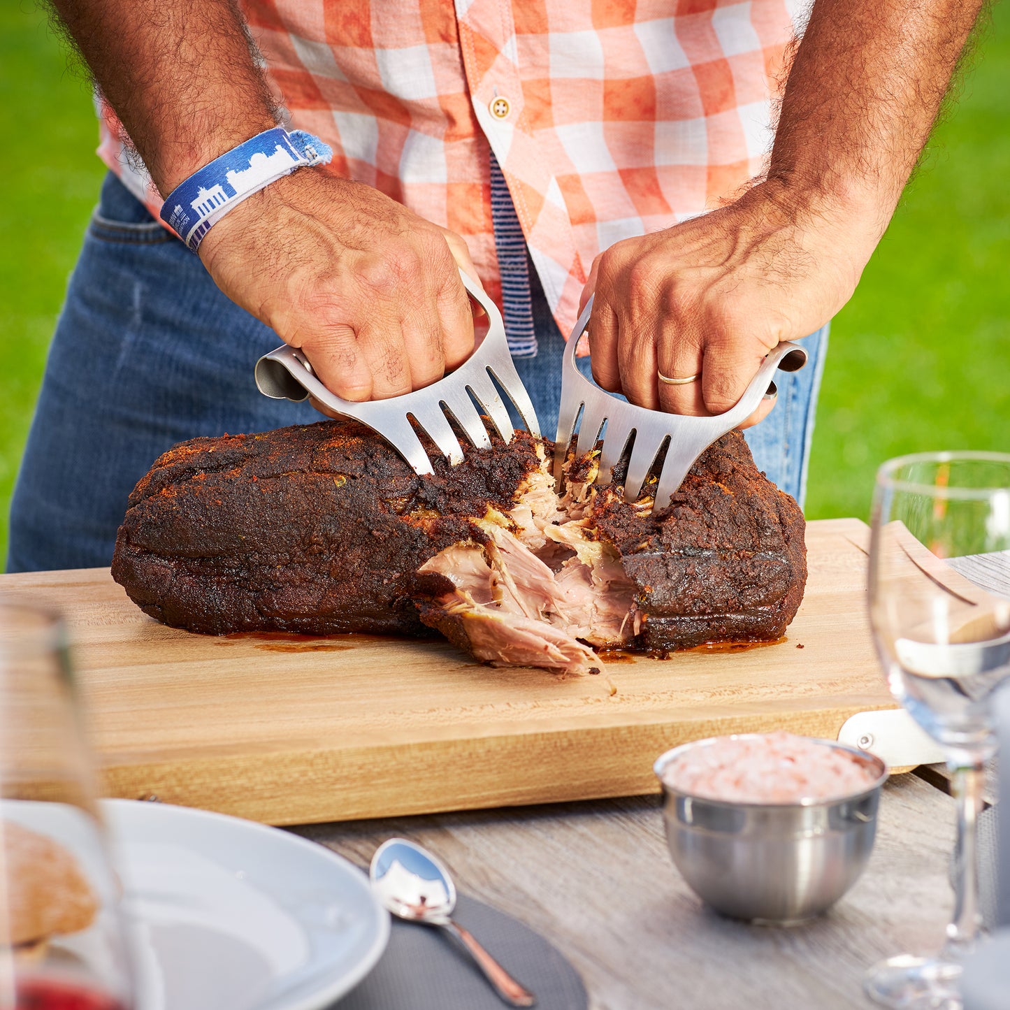Rosle Stainless Steel Pulled Pork Forks, 2 piece