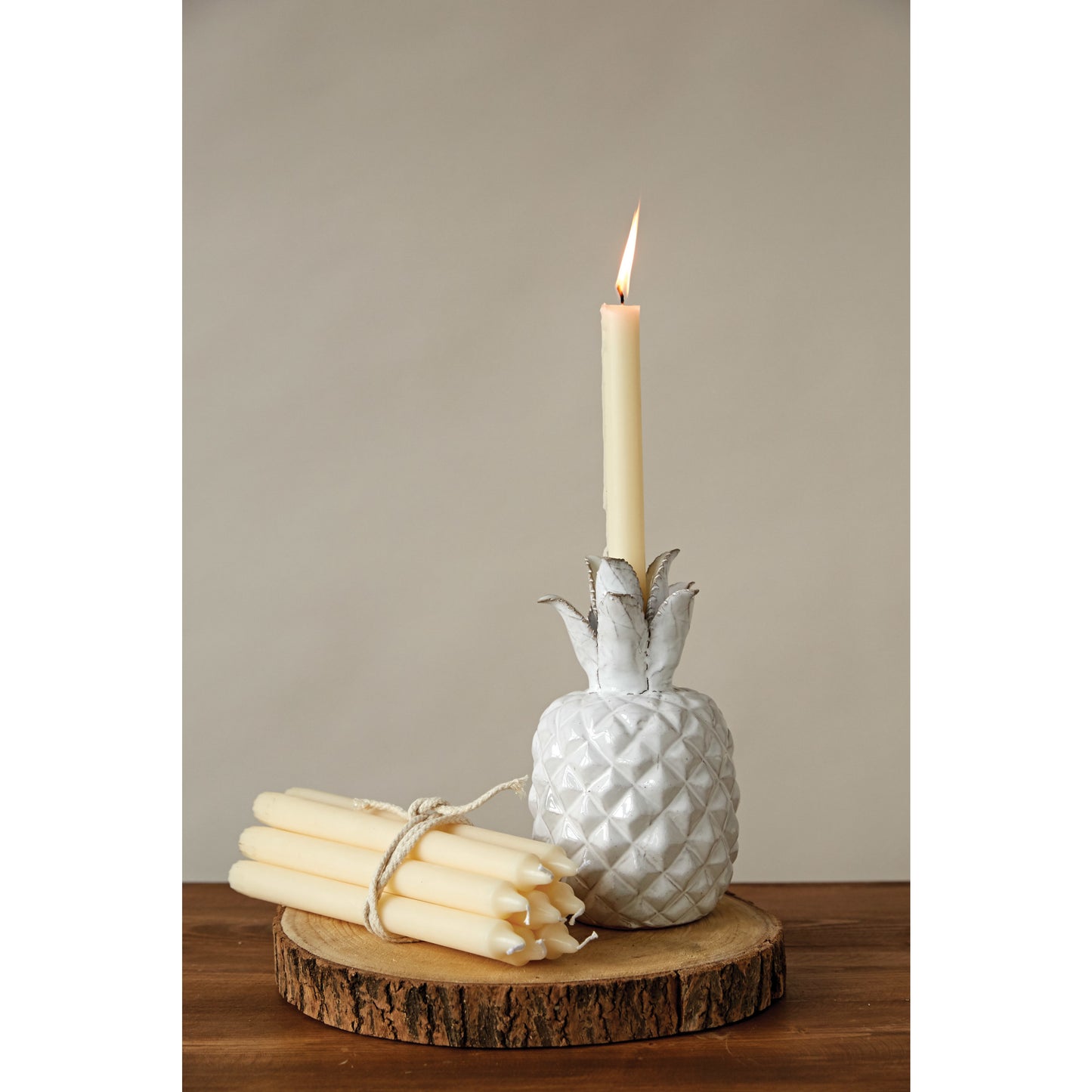 Ivory 10” Taper Candles, Sold Individually