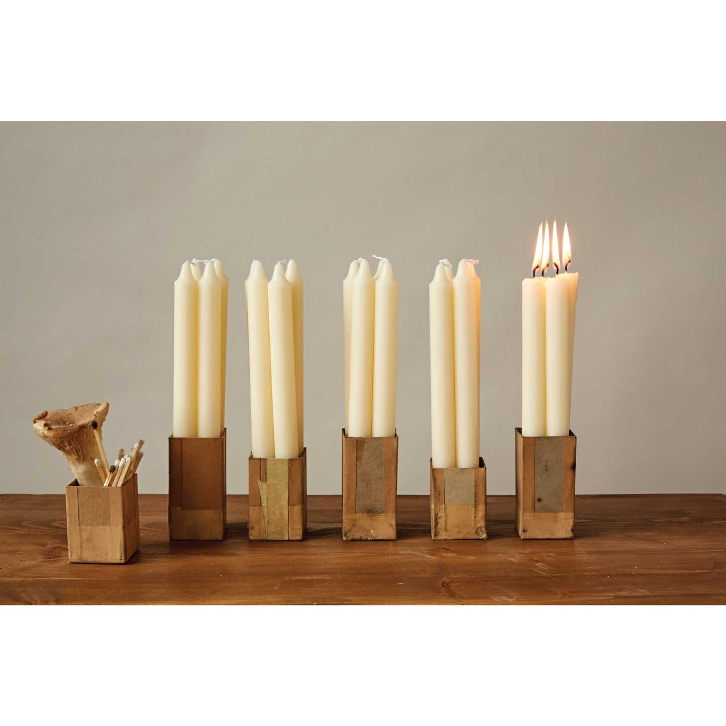 Ivory 10” Taper Candles, Sold Individually