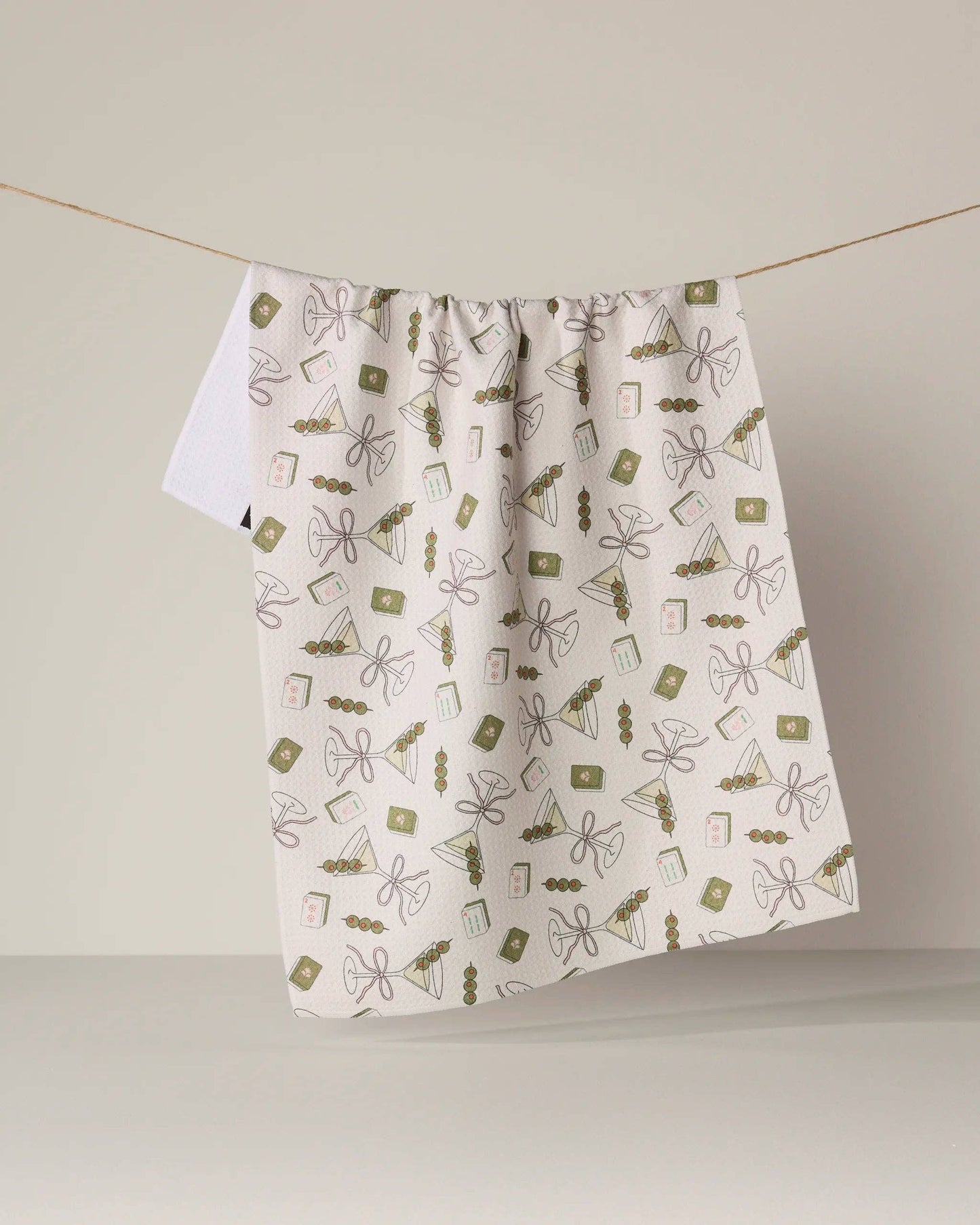 Geometry - Martini Tiles Tea Towel