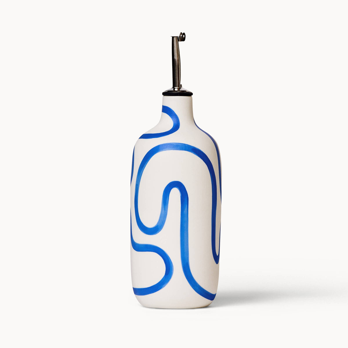 Franca - Oil / Vinegar Cruets - Cobalt Outline