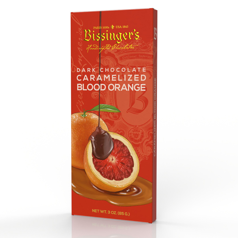 Bissinger's Dark Caramelized Blood Orange Bar, 3oz