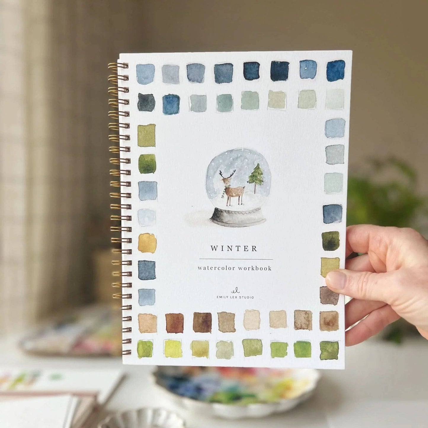 emily lex studio - Winter watercolor workbook