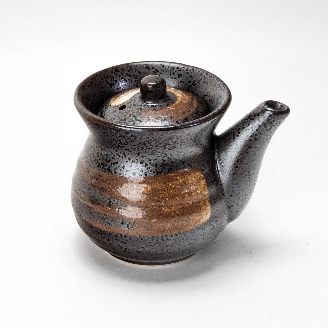 Urban Tokyo - Soy Sauce Dispenser 9 fl oz Bottle Reactive Glazed Black Brown Design JP (1/60)