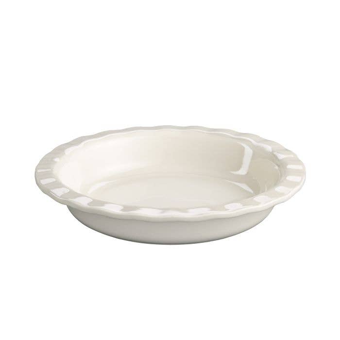 HIC - Harold Import Co. - 9.5" Ceramic Pie Plate with Scalloped Rim