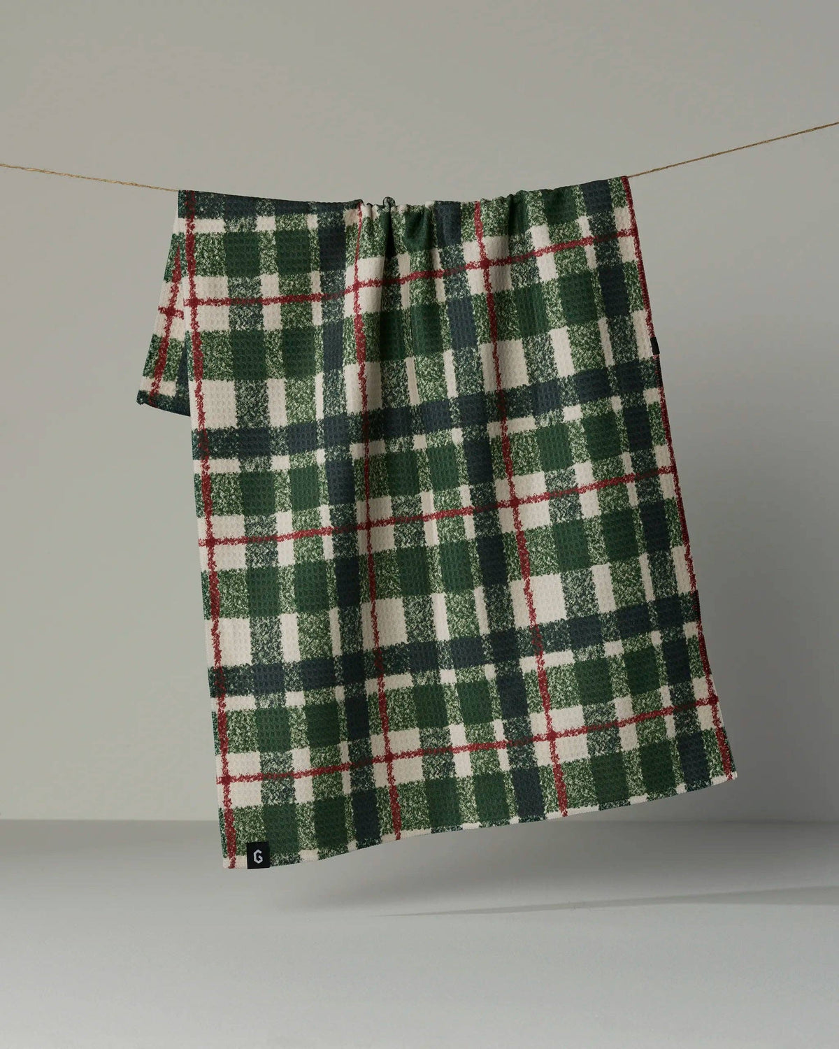 Geometry - Juniper Plaid Luxe Kitchen Towel - Holiday 2026