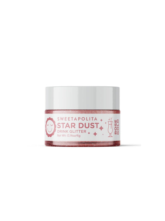 Sweetapolita Rose Gold Star Dust Edible Drink and Dessert Glitter