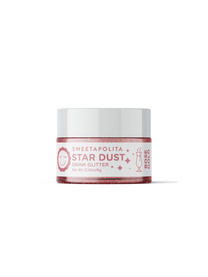 Sweetapolita Rose Gold Star Dust Edible Drink and Dessert Glitter