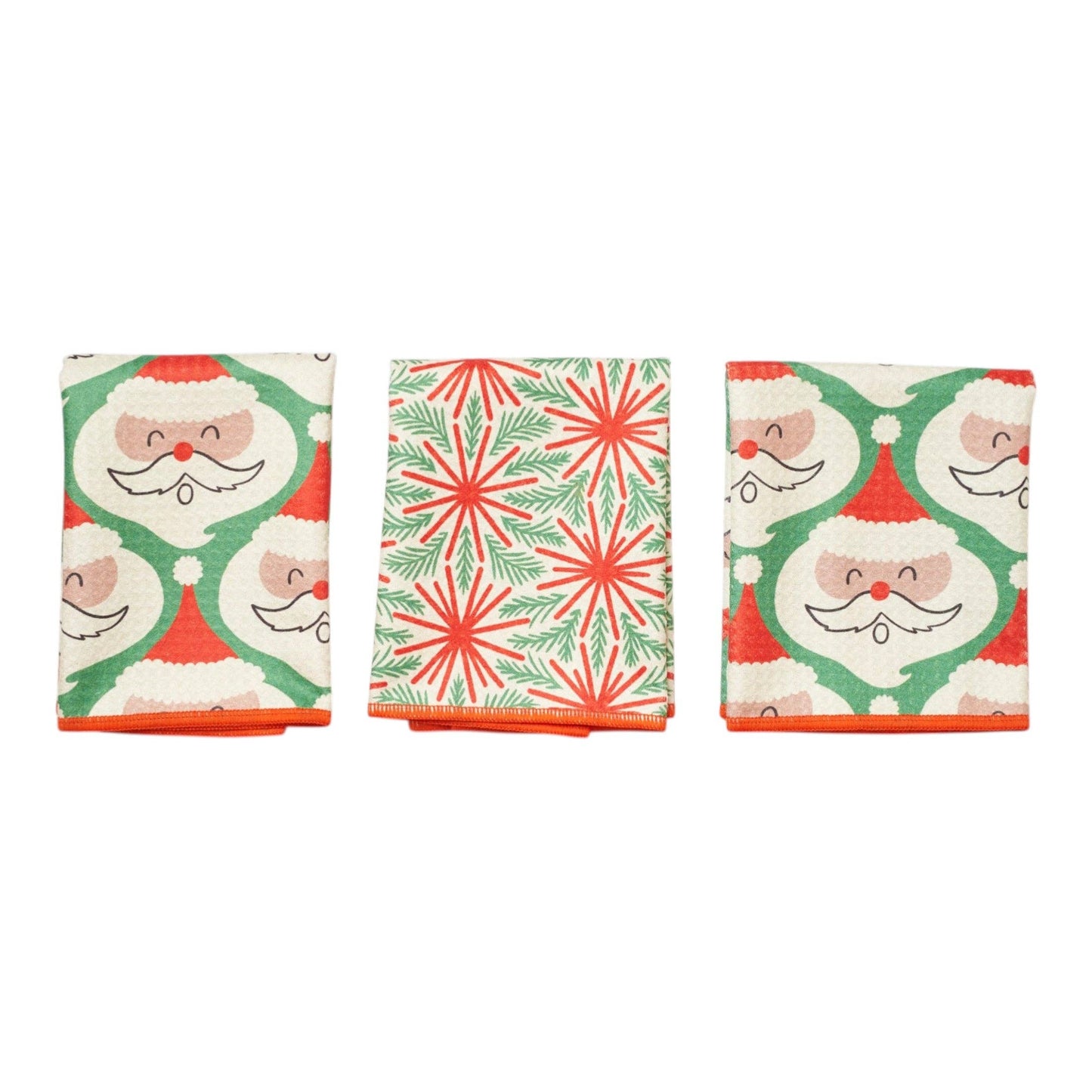 Once Again Home Reversible Mighty Minis - JO Santas, Set of 3