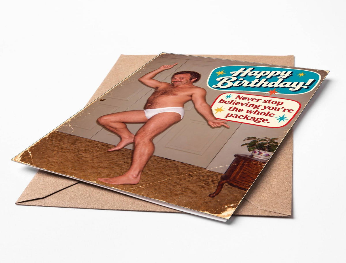 Katie Doodle | Boutique Greeting Cards & Birthday Gifts - Funny Cards Birthday, Greeting Cards Funny - "Whole Package"