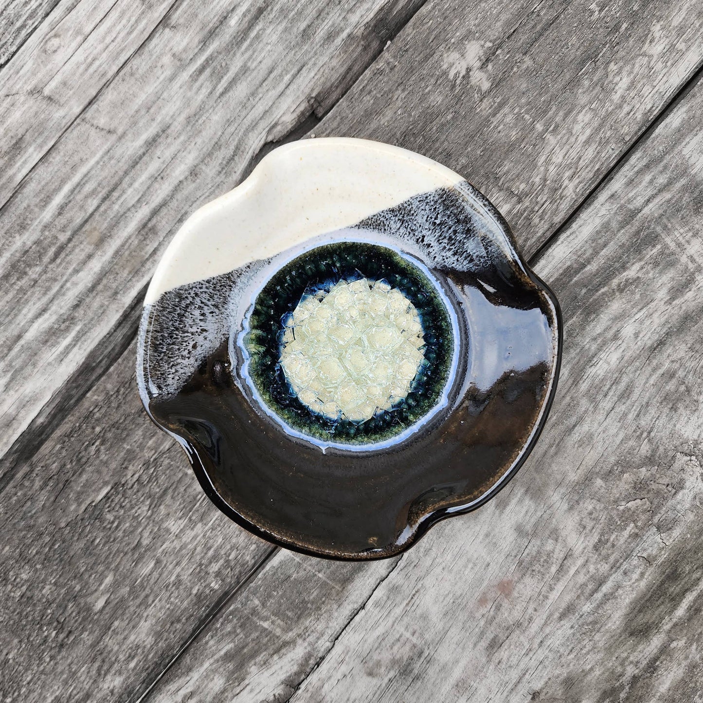 Ceramic Pottery Small Ripple Pottery Dish, Assorted