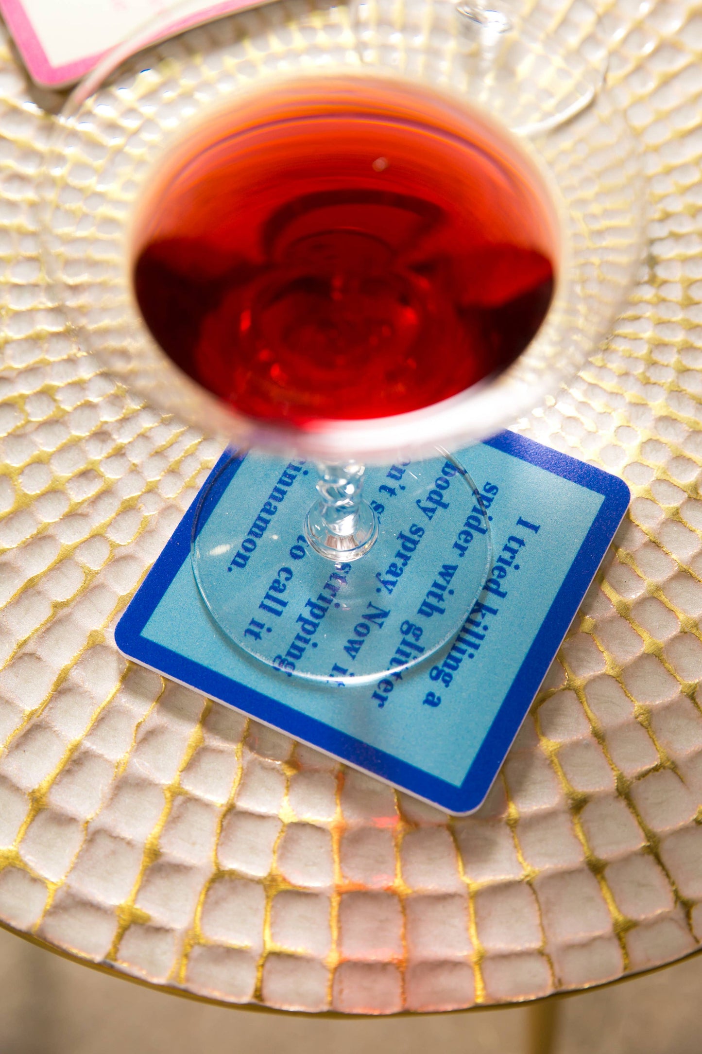 Drinks on Me - COASTER Inspirational Quote | Funny Gift | Home Bar Decor