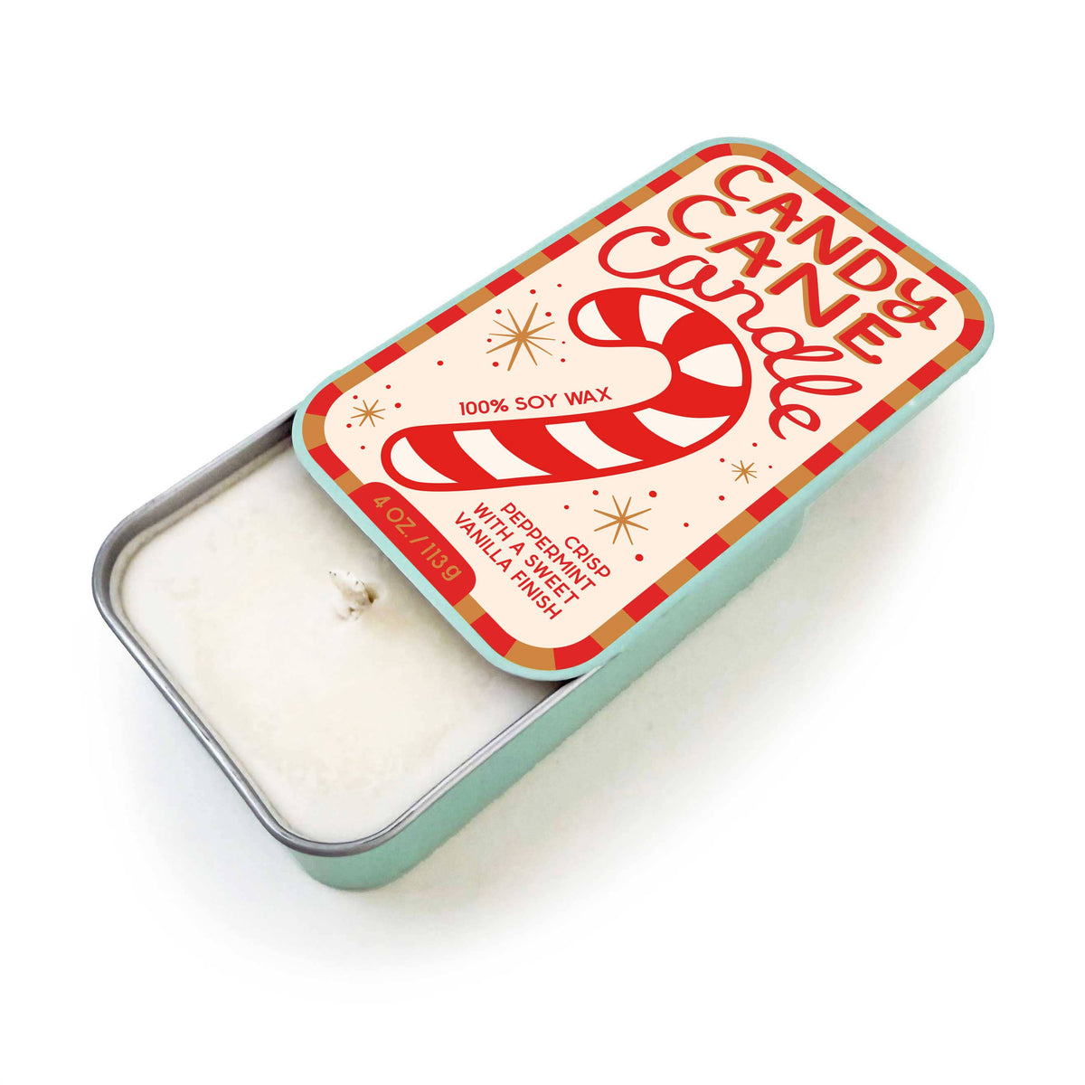 The Neighborgoods Candy Cane Candle