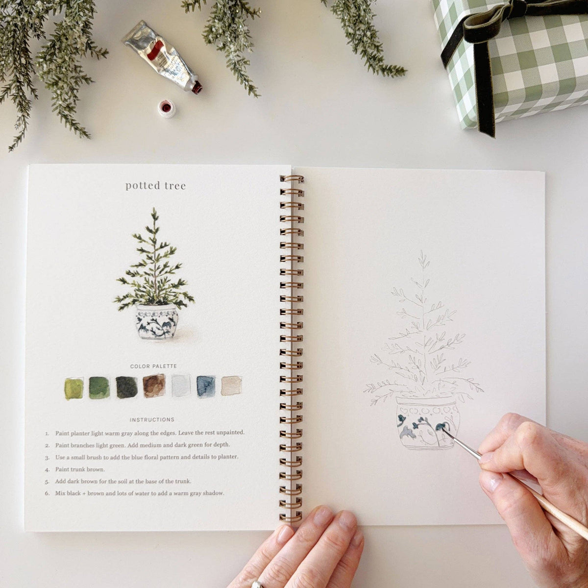 emily lex studio - Classic christmas watercolor workbook