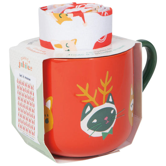 Let it Meow Mug and Dishtowel - Set of 2