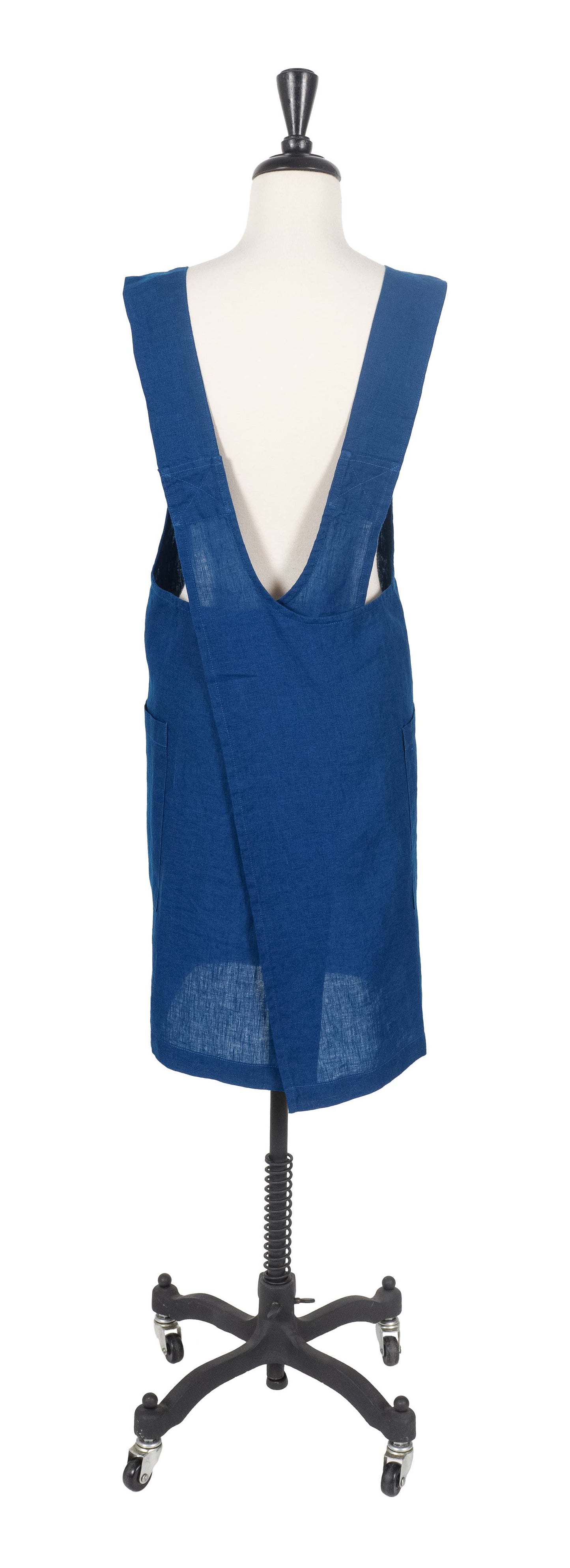 KAF Home Firenze Stone Washed Linen  Cross Back Smock Apron, Natural