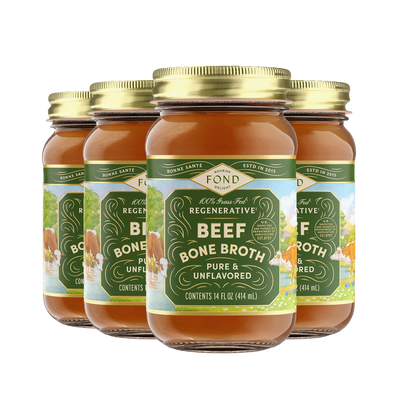 Fond Regenerative Regenerative Grass-fed Beef Bone Broth, 14oz