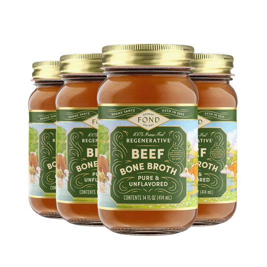 Fond Regenerative Regenerative Grass-fed Beef Bone Broth, 14oz